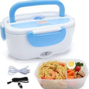 Electric Lunch Box 2 in 1, Portable Food Warmer Heating,12V 110V 40W Adapter